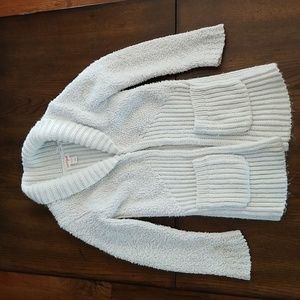 Cat & Jack Girls Open Cardigan Sweater  White